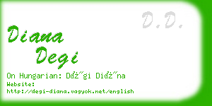 diana degi business card